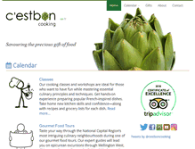 Tablet Screenshot of cestboncooking.ca